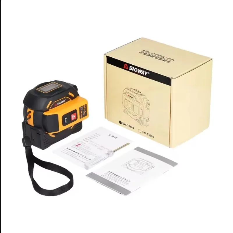 SNDWAY Laser Distance Meter 2 In 1 Laser Metric Tape Measure Meter Electronic Ruler Digital Rangefinder Self-Locking Hand Tool
SNDWAY Laser Distance Meter 2 In 1 Laser Metric Tape Measure Meter Electronic Ruler Digital Rangefinder Self-Locking Hand Tool