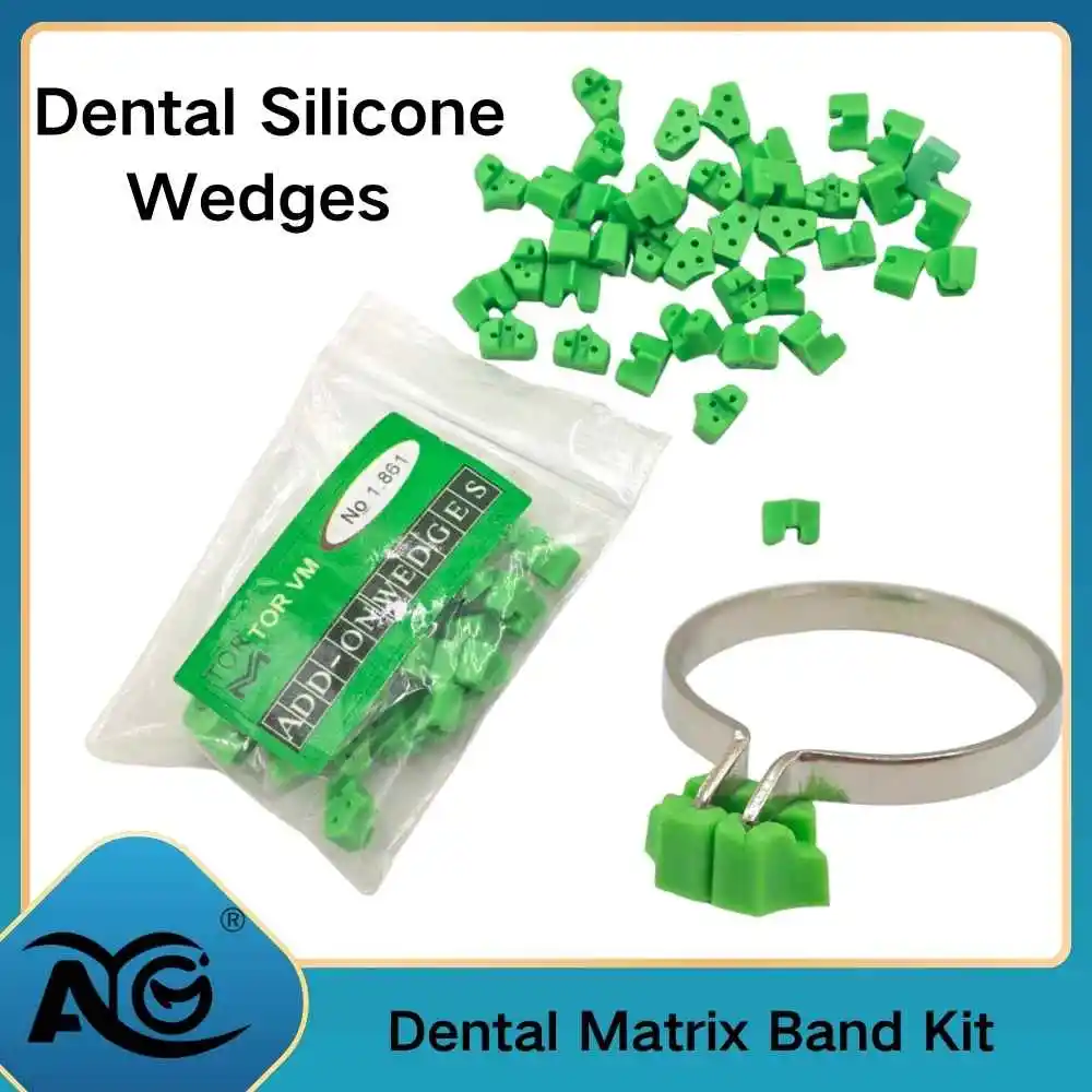 AG 40pcs/bag Dental Silicone Wedges Add On Wedges Rubber No 1.861 Delta Ring Tine Dentist Material Dentist Tools
AG 40pcs/bag Dental Silicone Wedges Add On Wedges Rubber No 1.861 Delta Ring Tine Dentist Material Dentist Tools