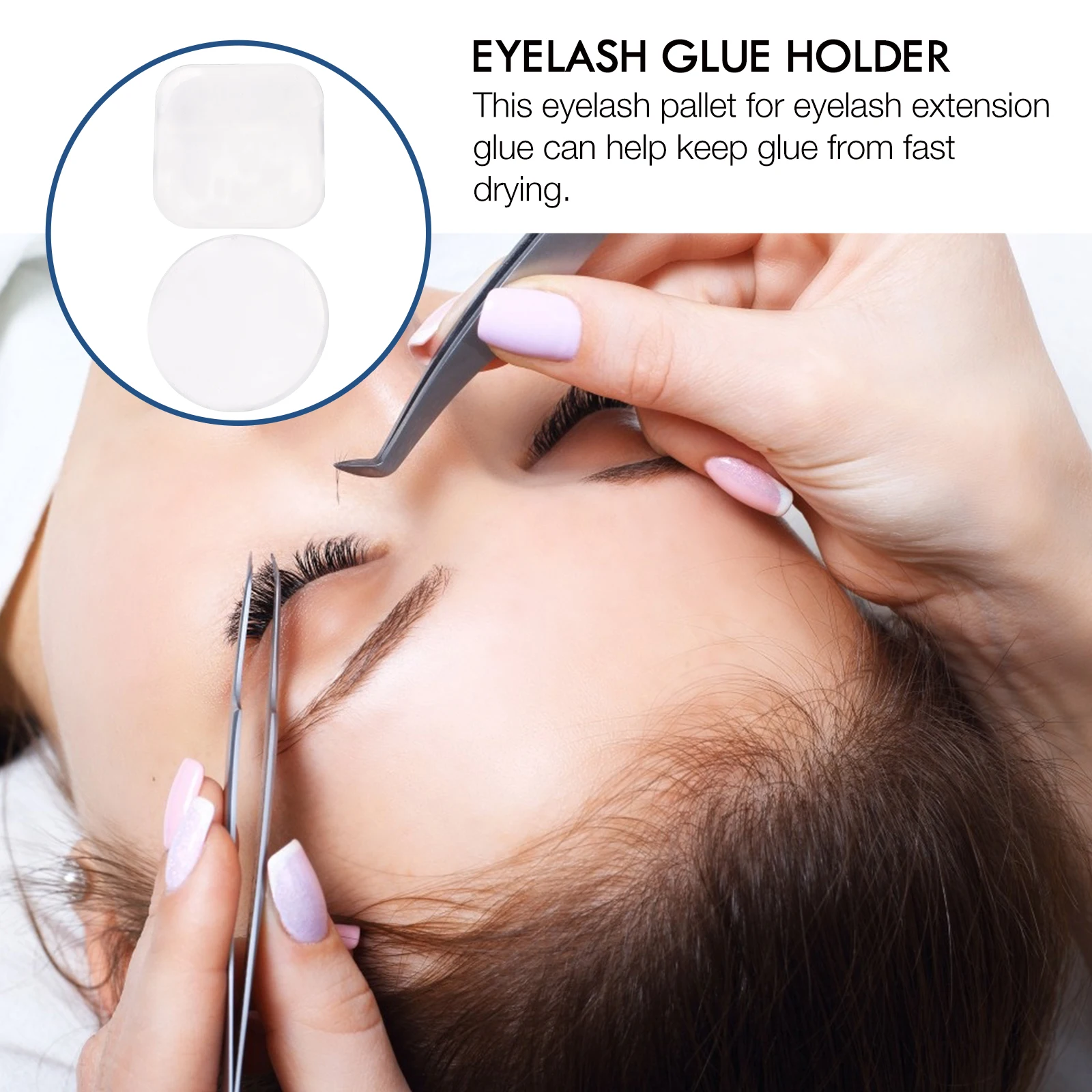 8 Pcs Glue Holder Reusable Silicone Eyelash Glue Holder Pads False Lashes Tool Transparent Non Porous Beauty Salon
8 Pcs Glue Holder Reusable Silicone Eyelash Glue Holder Pads False Lashes Tool Transparent Non Porous Beauty Salon