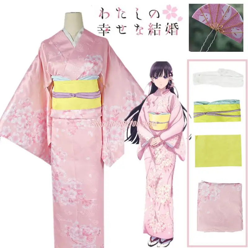 Anime My Happy Marriage Miyo Saimori Cosplay Costume Kimono Pink Dress Outfit Headwear Japanese Clothing Halloween Party Women
Anime My Happy Marriage Miyo Saimori Cosplay Costume Kimono Pink Dress Outfit Headwear Japanese Clothing Halloween Party Women