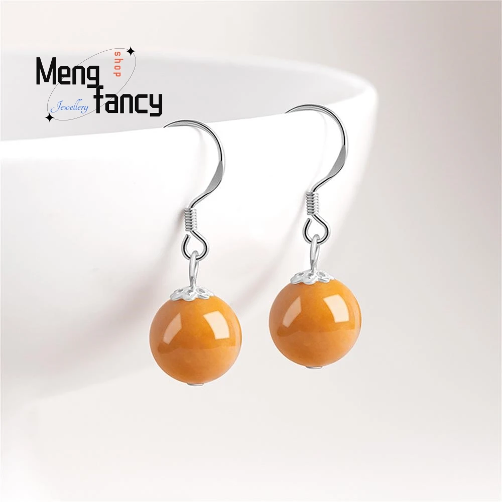 Natural Gold Wire Jade Round Pearl Earrings S925 Silver Fashion National Style Exquisite High-grade Luxury Quality Fine Jewelry
Natural Gold Wire Jade Round Pearl Earrings S925 Silver Fashion National Style Exquisite High-grade Luxury Quality Fine Jewelry