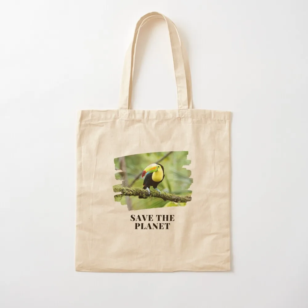 Hello From the Toucan. Save the Planet! Tote Bag Cloth bags bags for women Canvas Tote Bag
Hello From the Toucan. Save the Planet! Tote Bag Cloth bags bags for women Canvas Tote Bag