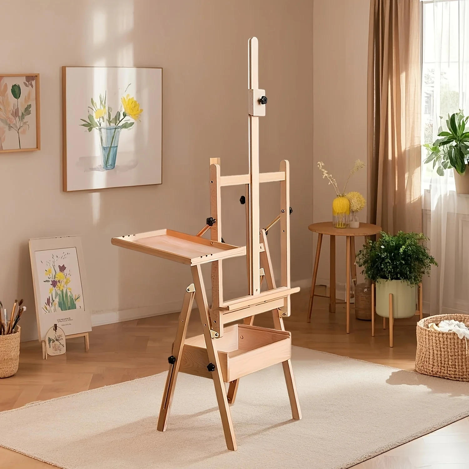 Складной мольберт премиум-класса из красного дуба светло-коричневого цвета с регулируемой высотой и выдвижным ящиком для хранения — идеально подходит для рисования и эскизов
Складной мольберт премиум-класса из красного дуба светло-коричневого цвета с регулируемой высотой и выдвижным ящиком для хранения — идеально подходит для рисования и эскизов