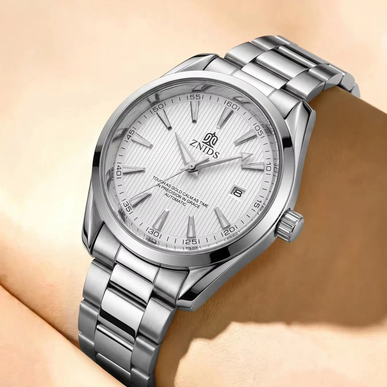 Business Commuter Men's Mechanical Watch, Fully Automatic Movement, Steel Band Watch, Waterproof, Luminous, Calendar, Striped Dial, Light Luxury, Fashionable, Casual, Versatile Men's Wristwatch, the First Choice for Gifts
Business Commuter Men's Mechanical Watch, Fully Automatic Movement, Steel Band Watch, Waterproof, Luminous, Calendar, Striped Dial, Light Luxury, Fashionable, Casual, Versatile Men's Wristwatch, the First Choice for Gifts