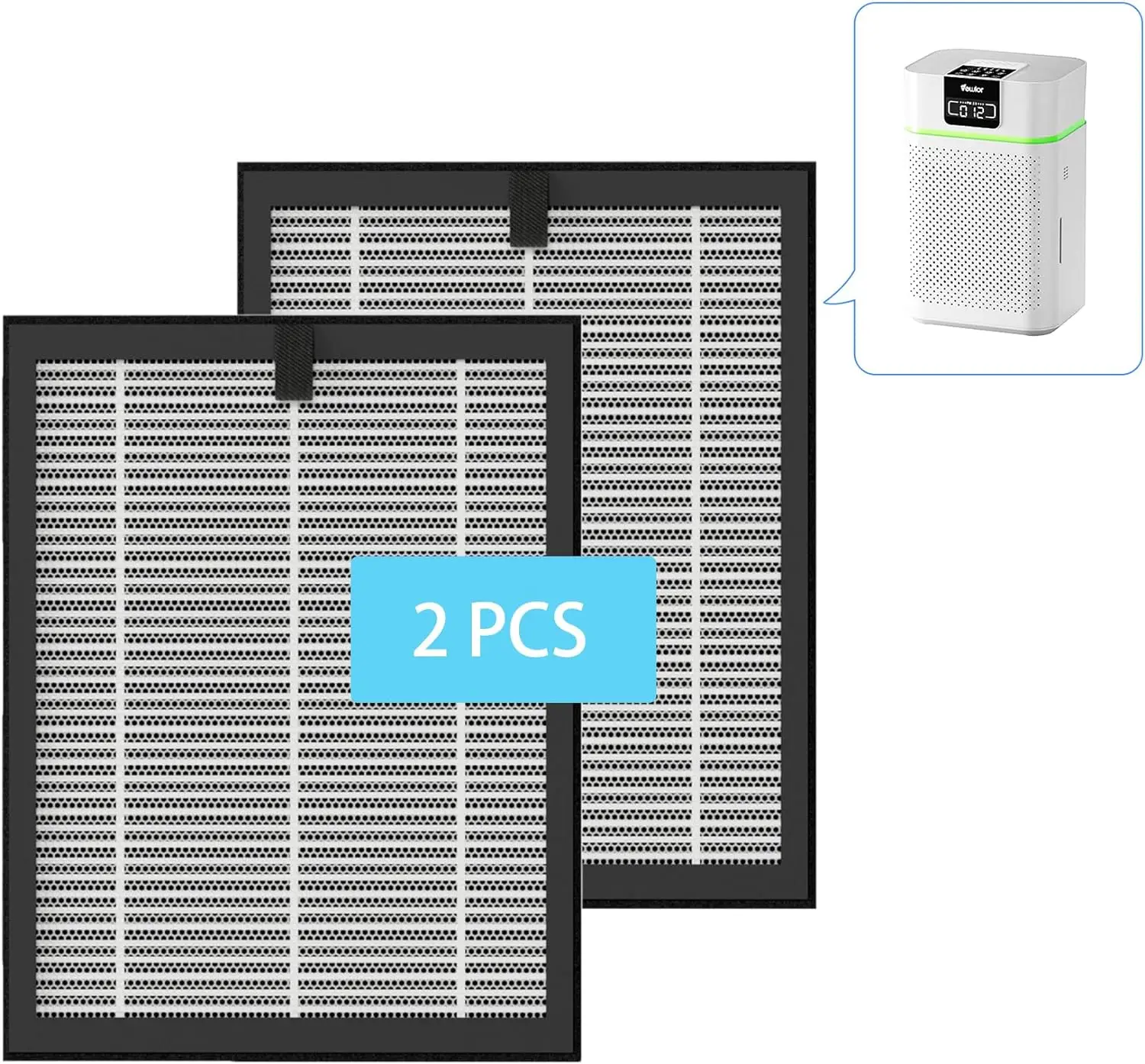 (2 PCS) Air Purifier ClearAir-A5 Replacement Filter, VEWIOR H13 True HEPA Air Cleaner Filter (Special forVEWIOR ClearAir-A5 Air
(2 PCS) Air Purifier ClearAir-A5 Replacement Filter, VEWIOR H13 True HEPA Air Cleaner Filter (Special forVEWIOR ClearAir-A5 Air