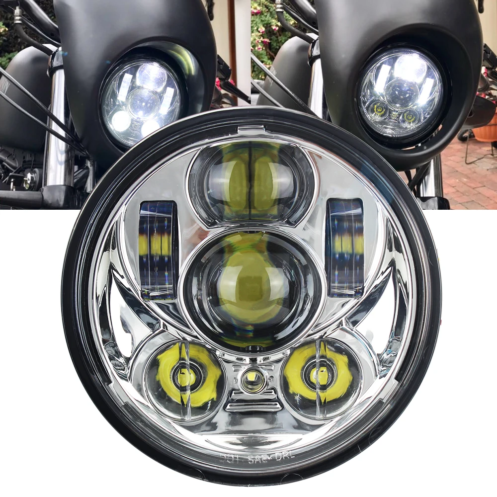 5.75 inch LED Headlight Parking Light Kit with Bracket Compatible for Yamaha XVS650 Custom XSR900/700 /300 XVS950 Motorcycle
5.75 inch LED Headlight Parking Light Kit with Bracket Compatible for Yamaha XVS650 Custom XSR900/700 /300 XVS950 Motorcycle