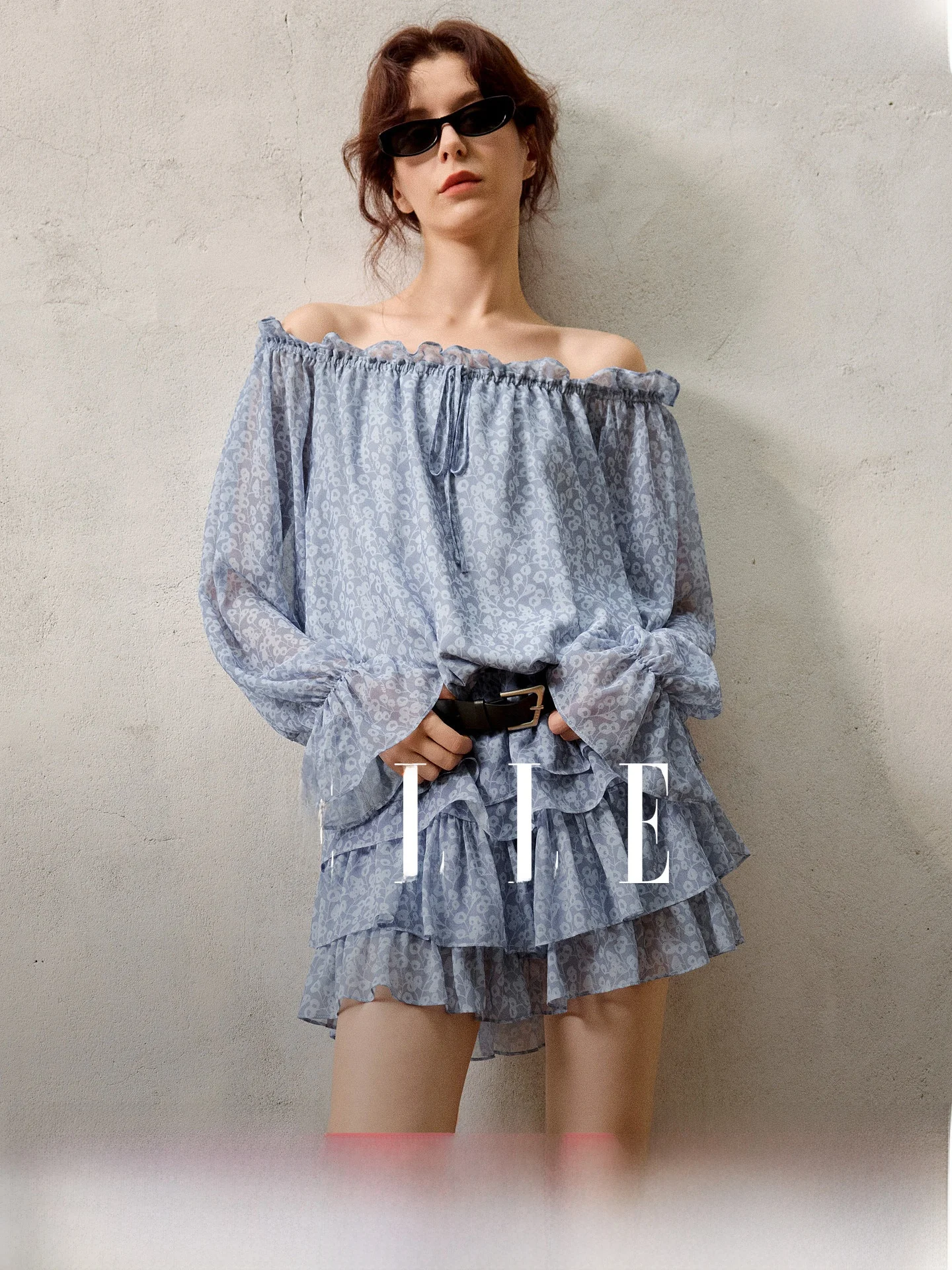 Elle Summer New Floral Design Gauze Women's Shirt Tie Waist Bell Sleeve Casual Commute Style Long Sleeve Polyester Fiber
Elle Summer New Floral Design Gauze Women's Shirt Tie Waist Bell Sleeve Casual Commute Style Long Sleeve Polyester Fiber