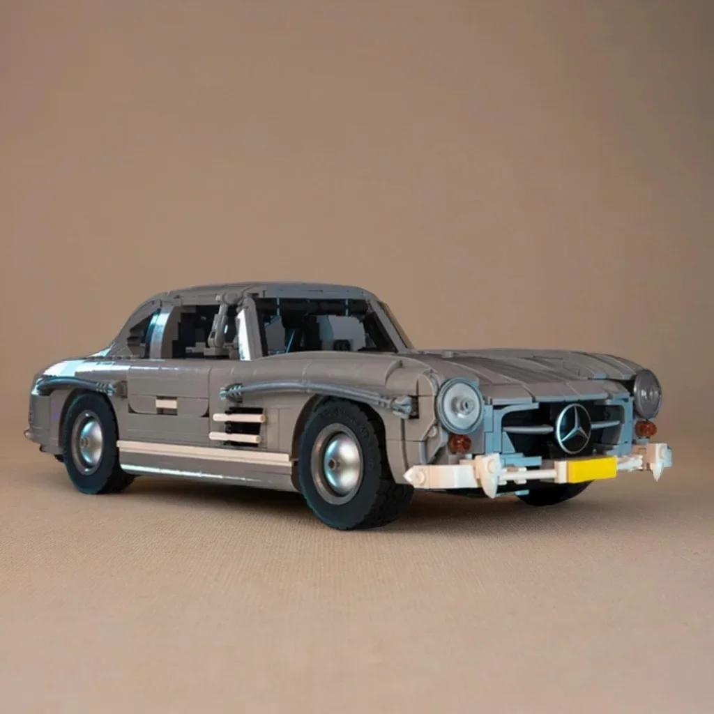 1452Pcs Mercedeser-Benzer 300SL Gullwing Coupe 1955 MOC Classic Sports Car With Gull Wing Doors Education Building Blocks Gift
1452Pcs Mercedeser-Benzer 300SL Gullwing Coupe 1955 MOC Classic Sports Car With Gull Wing Doors Education Building Blocks Gift