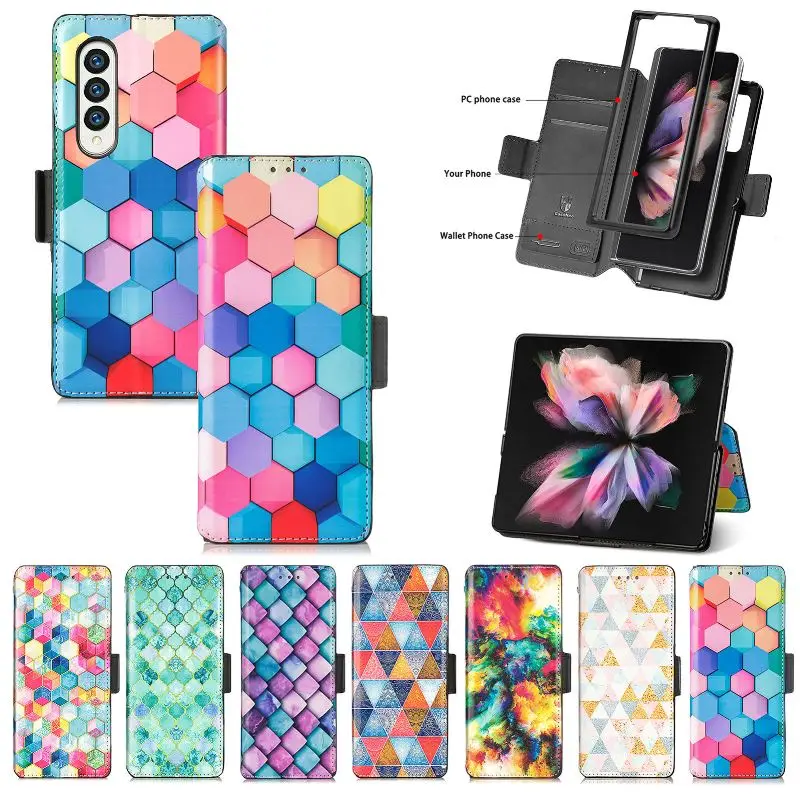 Leather Multi Card Wallet Colour Phone Case For Samsung Galaxy Z Fold 4 3 2 360° Full Protection Magnetic Holder Flip Cover
Leather Multi Card Wallet Colour Phone Case For Samsung Galaxy Z Fold 4 3 2 360° Full Protection Magnetic Holder Flip Cover