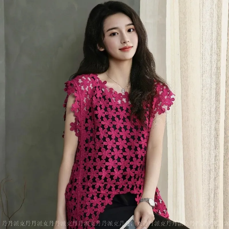 New All Match Lace Embroidery Hollow Vest Sleeveless Vest Summer New Cover Up Round Neck Sleeveless Top
New All Match Lace Embroidery Hollow Vest Sleeveless Vest Summer New Cover Up Round Neck Sleeveless Top