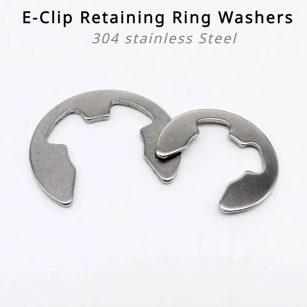 10/50PCs E Clip Circlip Retaining Ring Washers for Shaft Fastener M1.2 M1.5 M2 M3 M3.5 M4 M5 M6 M7 M8 to M15 304 Stainless Steel
10/50PCs E Clip Circlip Retaining Ring Washers for Shaft Fastener M1.2 M1.5 M2 M3 M3.5 M4 M5 M6 M7 M8 to M15 304 Stainless Steel