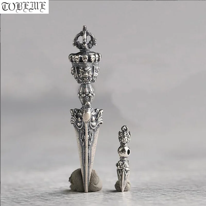 Vintage Style 100% 925 Silver Tibetan Buddhist Phurpa Pendant Good luck Buddha Amulet
Vintage Style 100% 925 Silver Tibetan Buddhist Phurpa Pendant Good luck Buddha Amulet