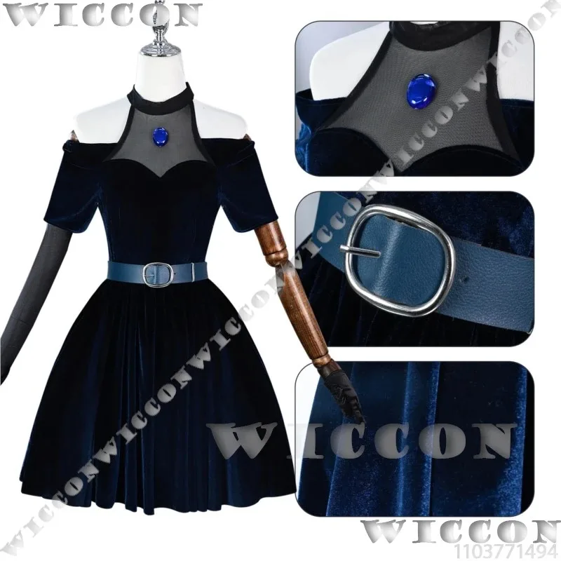 Mizi MY CLEMATIS Anime Alien Stage R1 Cosplay Costume Dark Blue Dress Gloves Bustle 70CM Wig Microphone Girl Women Customizeds;3
Mizi MY CLEMATIS Anime Alien Stage R1 Cosplay Costume Dark Blue Dress Gloves Bustle 70CM Wig Microphone Girl Women Customizeds;3