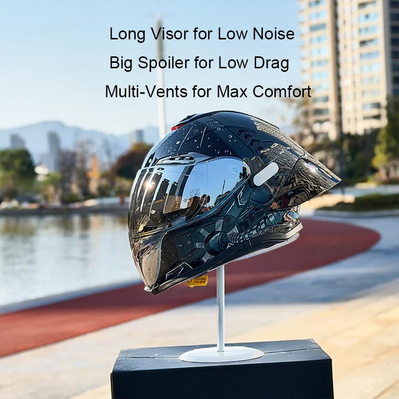 Мотошлем NBTK Cosmic Star с Bluetooth, полнолицевой, с длинным визором и спойлером, ECE DOT, для мотоциклов
Мотошлем NBTK Cosmic Star с Bluetooth, полнолицевой, с длинным визором и спойлером, ECE DOT, для мотоциклов