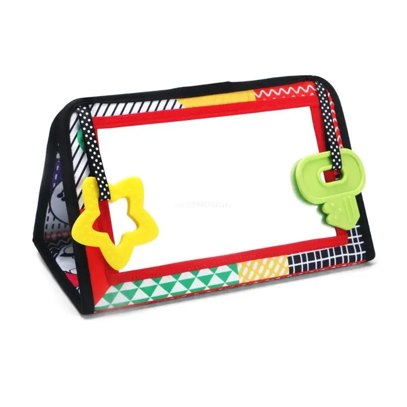 Baby Tummy Time Mirror Toy with Teether, Newborn Sensory Toy Foldable Cloth Book Dropship
Baby Tummy Time Mirror Toy with Teether, Newborn Sensory Toy Foldable Cloth Book Dropship