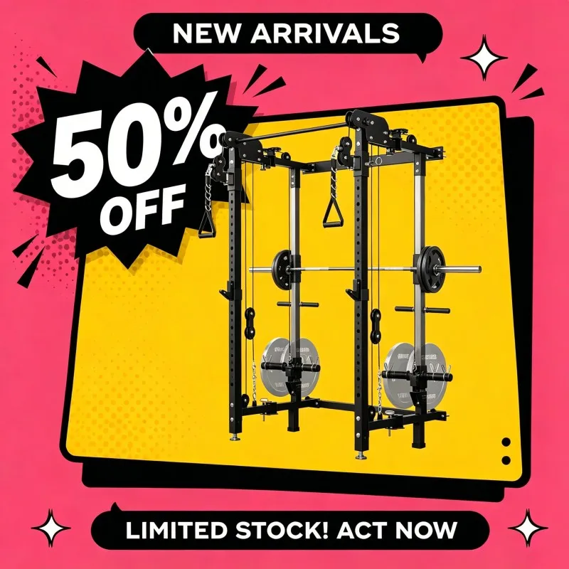 Mikolo Foldable Wall Power Rack Squat Stand With Cable System Lat Pulldown Home Strength Training Equipment
Mikolo Foldable Wall Power Rack Squat Stand With Cable System Lat Pulldown Home Strength Training Equipment