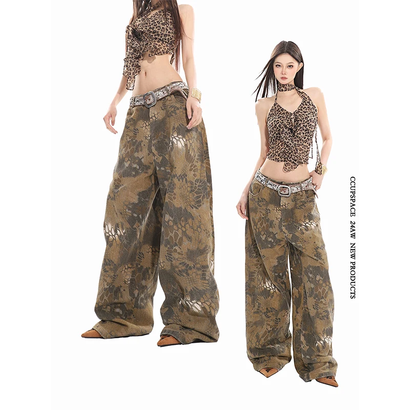 Retro Streetwear Leopard Print Jeans for Women Y2k High Waisted Casual Wide Leg Denim Pants Fashion Hip Hop Loose Baggy Designer
Retro Streetwear Leopard Print Jeans for Women Y2k High Waisted Casual Wide Leg Denim Pants Fashion Hip Hop Loose Baggy Designer