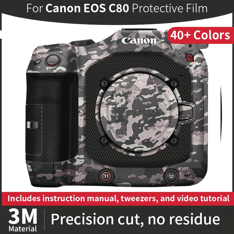 For Canon C80 Skin,Canon EOS C80 Camera Sticker,Scratch-resistant protective film, full coverage protection
For Canon C80 Skin,Canon EOS C80 Camera Sticker,Scratch-resistant protective film, full coverage protection