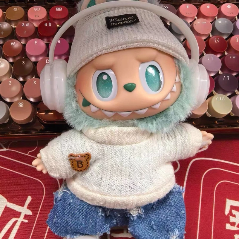 For 17cm Plush Labubu II Dolls Mini Fashion OOTD Cute Jumpsuit Dress set Clothes Outfit Dolls Accessories Clothing Gift
For 17cm Plush Labubu II Dolls Mini Fashion OOTD Cute Jumpsuit Dress set Clothes Outfit Dolls Accessories Clothing Gift