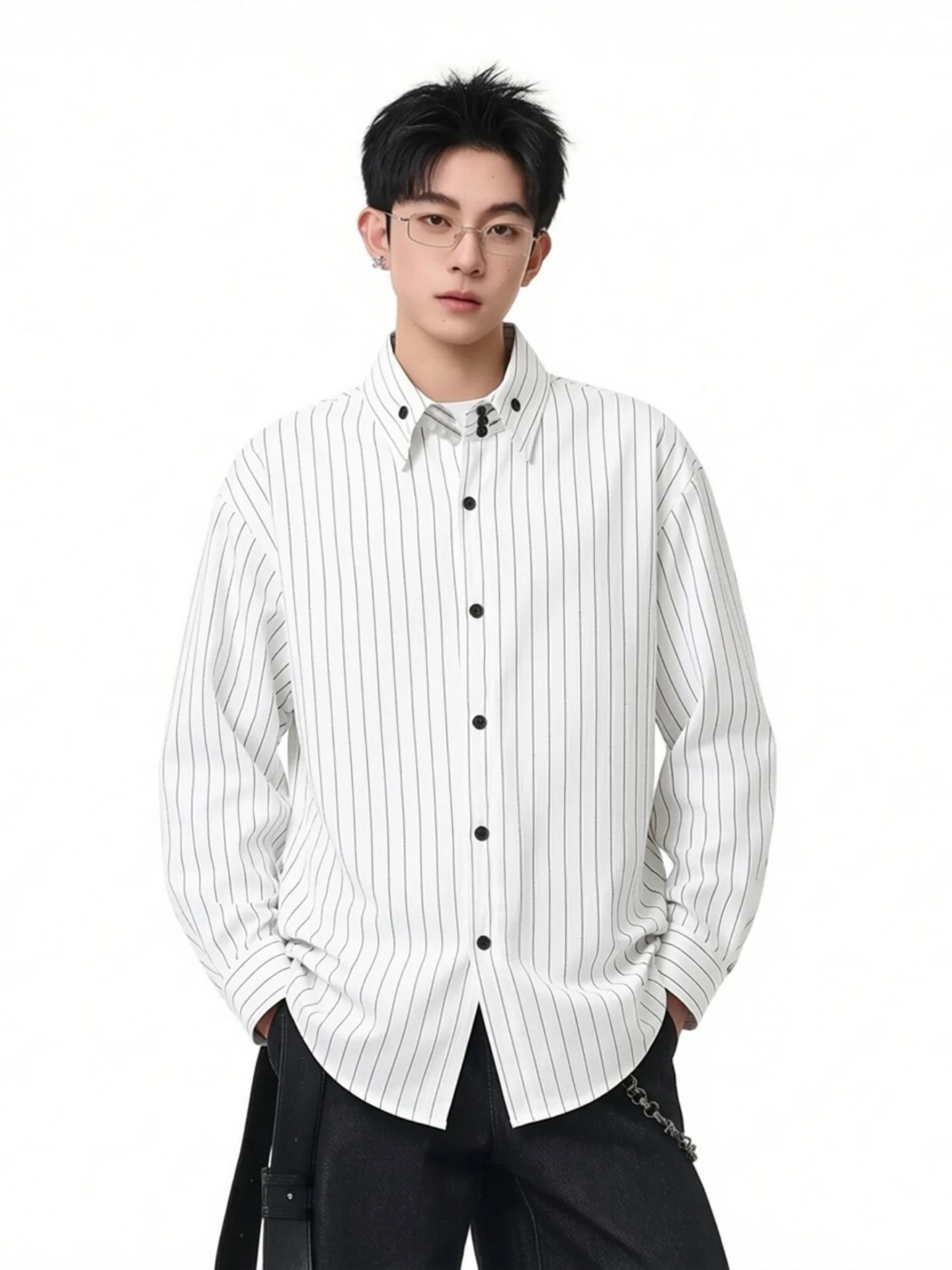 American Style Casual Striped Long Sleeve Shirt Men's Retro Commute Leisure Classic Collar Elegant Atmosphere Brand Shirt
American Style Casual Striped Long Sleeve Shirt Men's Retro Commute Leisure Classic Collar Elegant Atmosphere Brand Shirt