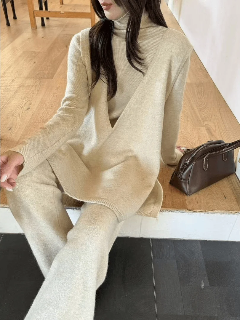 Korean Laid-ba Sle Women's Knitted Vest Bot irt Spring Set Casual Pants Faionable Wear-resistant round Ne Two-pi...
Korean Laid-ba Sle Women's Knitted Vest Bot irt Spring Set Casual Pants Faionable Wear-resistant round Ne Two-pi...