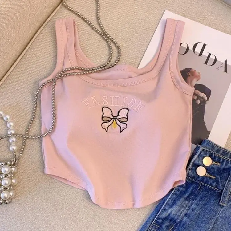 Girls' Western Style Tank Top 2025 Summer New Children's Korean Version Fashionable Embroidery Summer Cool Top
Girls' Western Style Tank Top 2025 Summer New Children's Korean Version Fashionable Embroidery Summer Cool Top