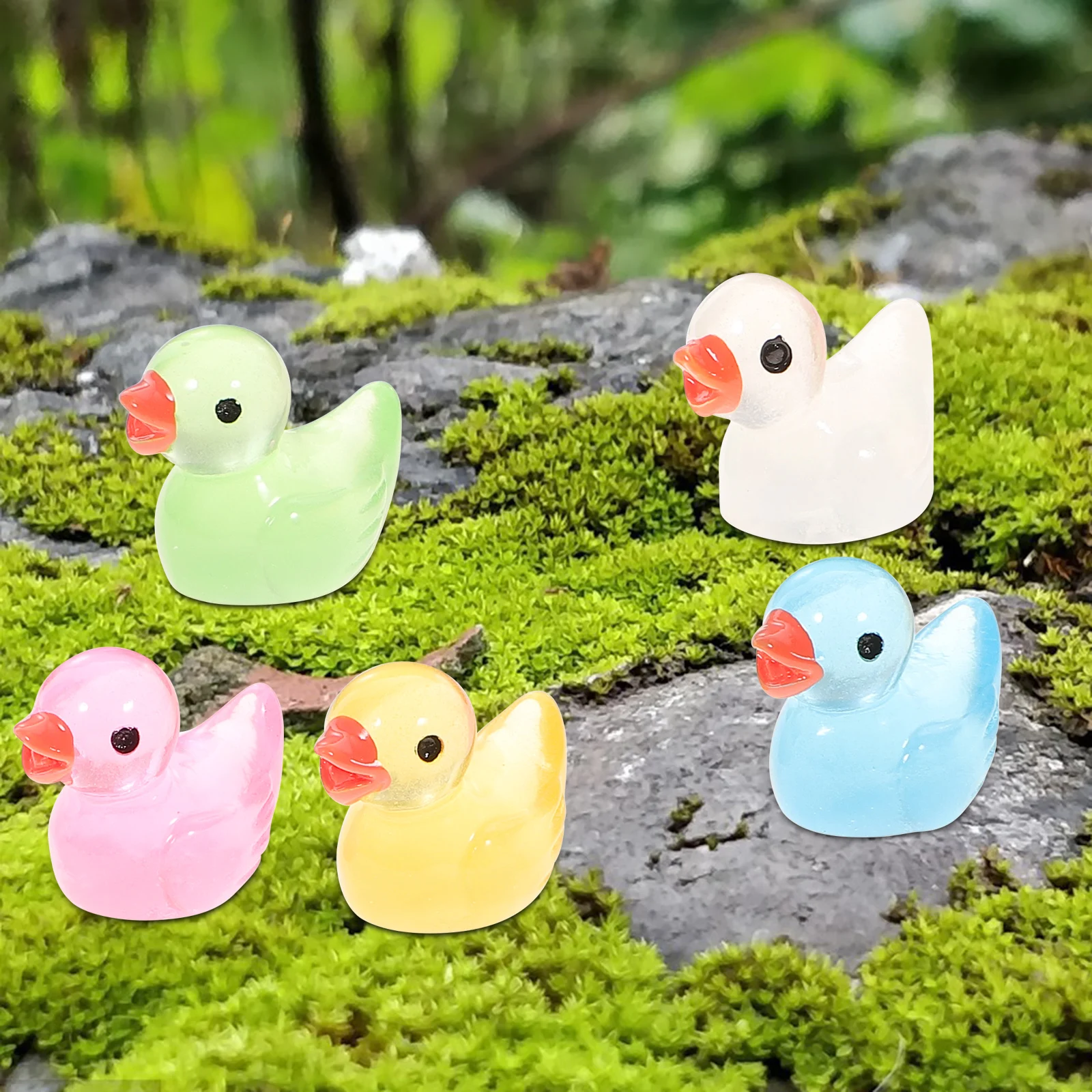 50 Pcs Resin Glow in Dark Mini Ducks DIY Accessories 10 Colors Tiny Figurines for Micro Landscaping Home Decor
50 Pcs Resin Glow in Dark Mini Ducks DIY Accessories 10 Colors Tiny Figurines for Micro Landscaping Home Decor