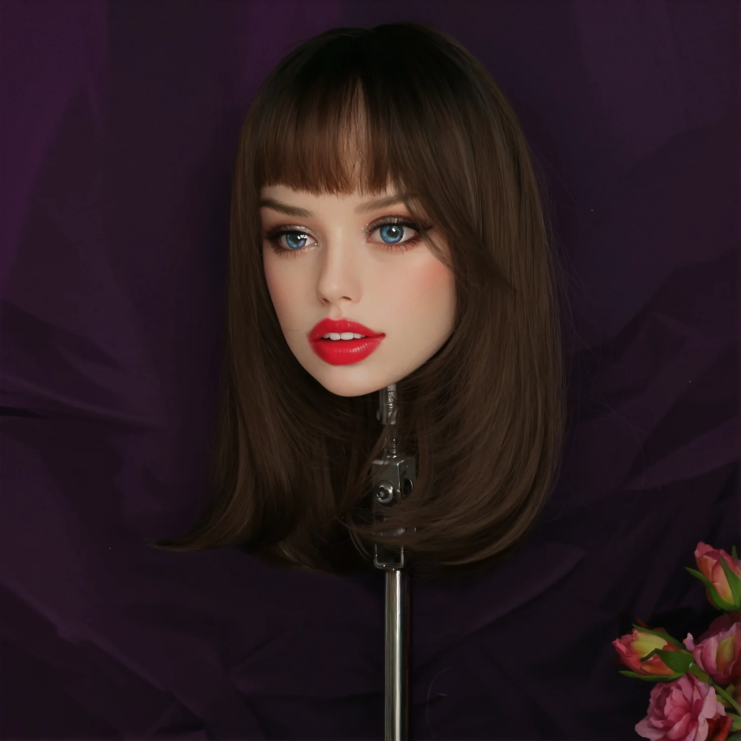 A very beautiful TPE head model with M16 interface. It can open its mouth and can be equipped with the same wig and eyes.
A very beautiful TPE head model with M16 interface. It can open its mouth and can be equipped with the same wig and eyes.