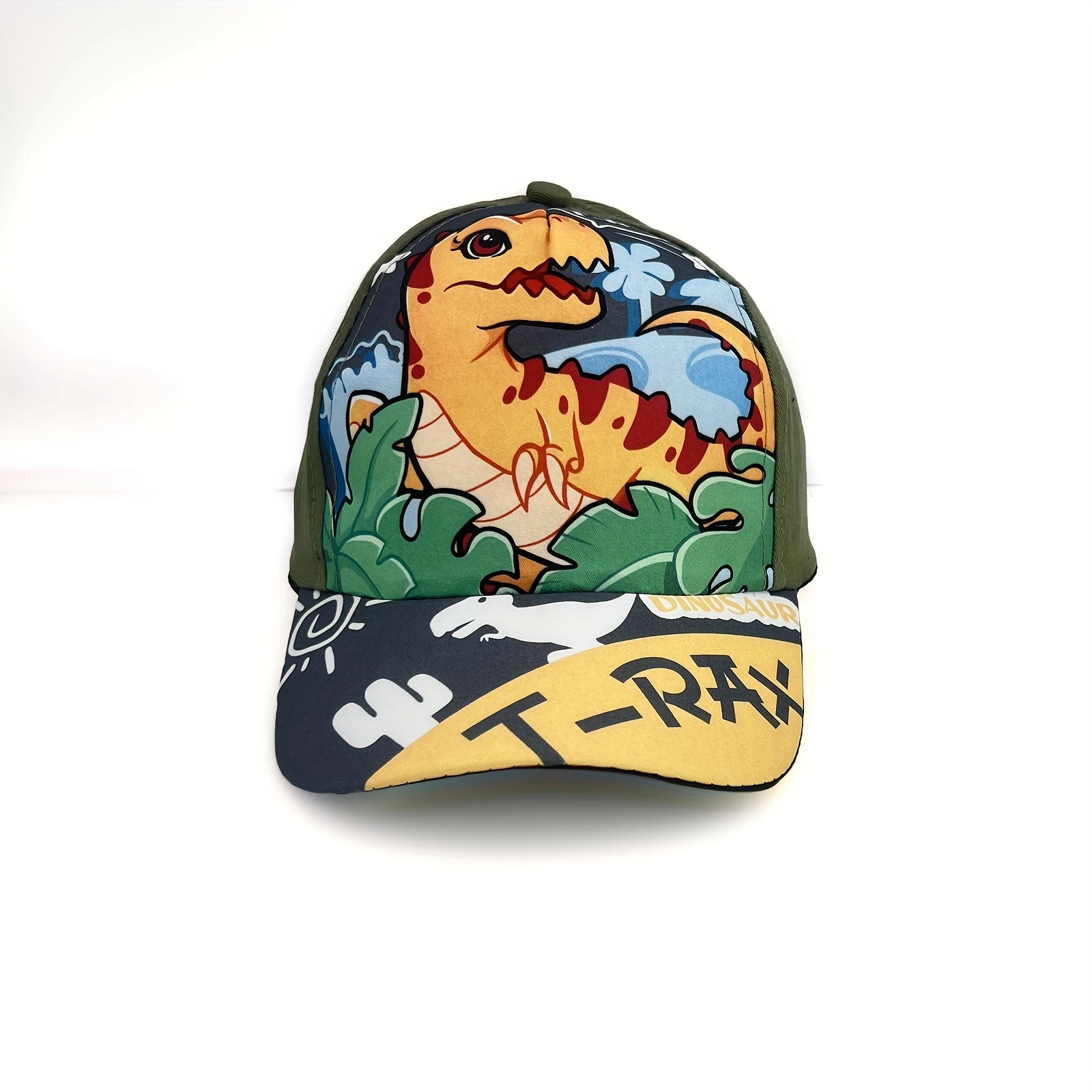 Kidcore Cartoon T-Rex Print Kids Baseball Cap Jungle Leaf Pattern Adjustable Toddler Sun Hat Kids Outdoor Beach Casual Headwear
Kidcore Cartoon T-Rex Print Kids Baseball Cap Jungle Leaf Pattern Adjustable Toddler Sun Hat Kids Outdoor Beach Casual Headwear