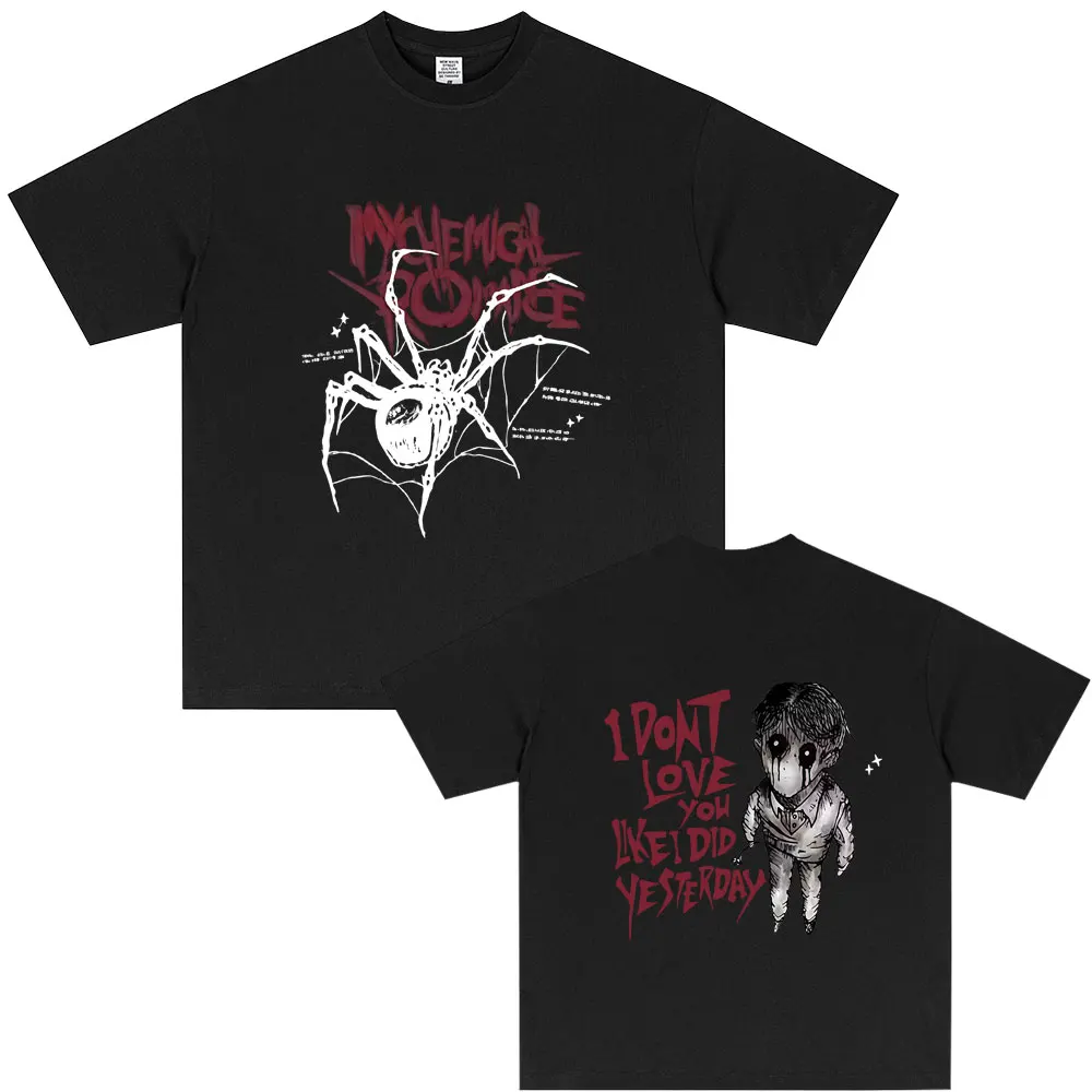 My Chemical Romance The Black Parade I Don't Love You Like I Did Yesterday Spider Graphic T-shirt Man's Rock Punk Emo T Shirts
My Chemical Romance The Black Parade I Don't Love You Like I Did Yesterday Spider Graphic T-shirt Man's Rock Punk Emo T Shirts
