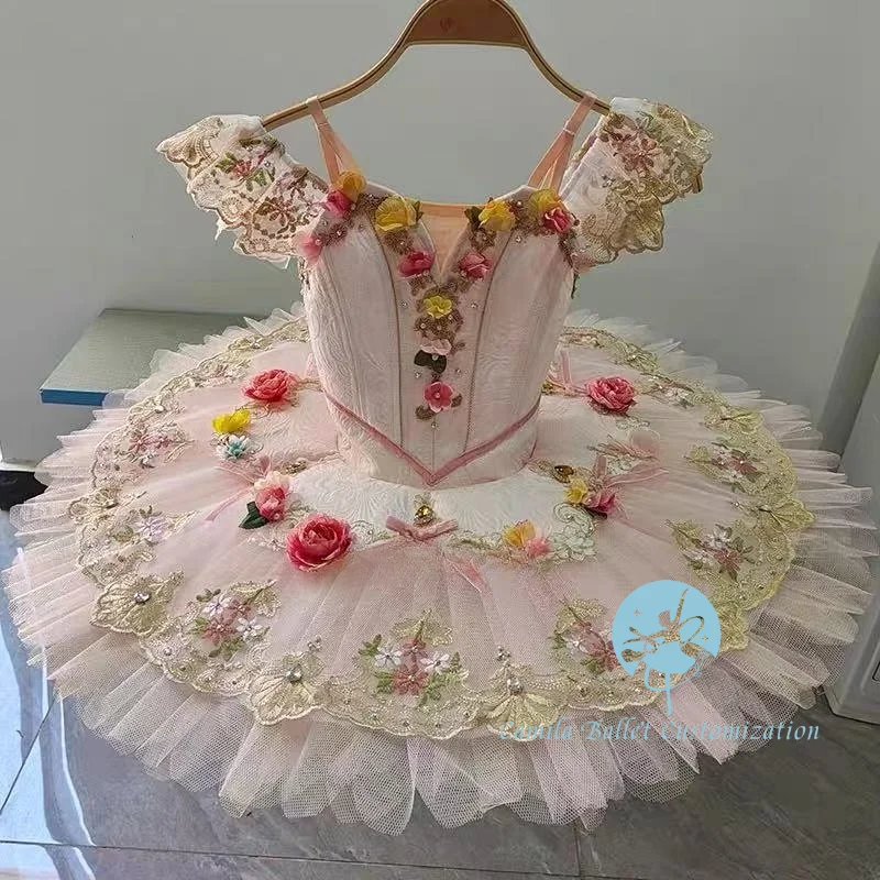 New custom pink fairy doll doll fairy sleeping beauty flower fairy ballet competition performance Tutu skirt adult and children
New custom pink fairy doll doll fairy sleeping beauty flower fairy ballet competition performance Tutu skirt adult and children