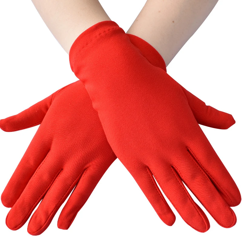 Women's Handguard Satin Stretch Milk Silk Gloves Summer Short Thin Breathable Performance Dance Driving Sunscreen Mitten K75
Women's Handguard Satin Stretch Milk Silk Gloves Summer Short Thin Breathable Performance Dance Driving Sunscreen Mitten K75