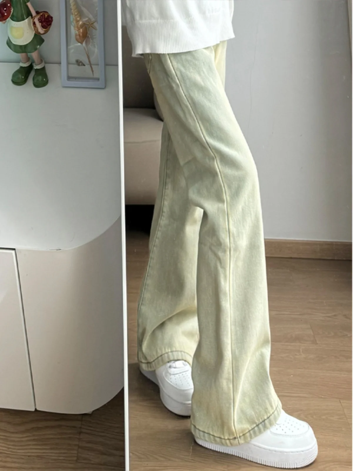 Tall Men's Mud Yellow Straight Leg Jeans Spring Autumn Extended American Retro Vibe Bell Bot Knife Denim Pants
Tall Men's Mud Yellow Straight Leg Jeans Spring Autumn Extended American Retro Vibe Bell Bot Knife Denim Pants