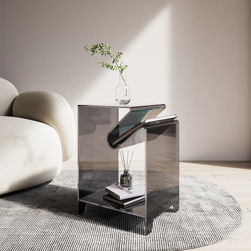 Stylish Acrylic Side Table, Modern Minimalist Coffee Table for Living Room, Trendy Bedroom Nightstand, Chic Design Coffee Table
Stylish Acrylic Side Table, Modern Minimalist Coffee Table for Living Room, Trendy Bedroom Nightstand, Chic Design Coffee Table