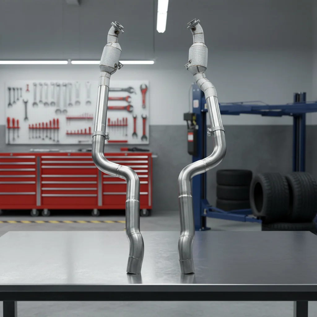 Factory Turbo Downpipe For Mercedes-Benz CLS550 4.7 2012-2016 Stainless Steel High Flow Catted Header With Heat Shield
Factory Turbo Downpipe For Mercedes-Benz CLS550 4.7 2012-2016 Stainless Steel High Flow Catted Header With Heat Shield