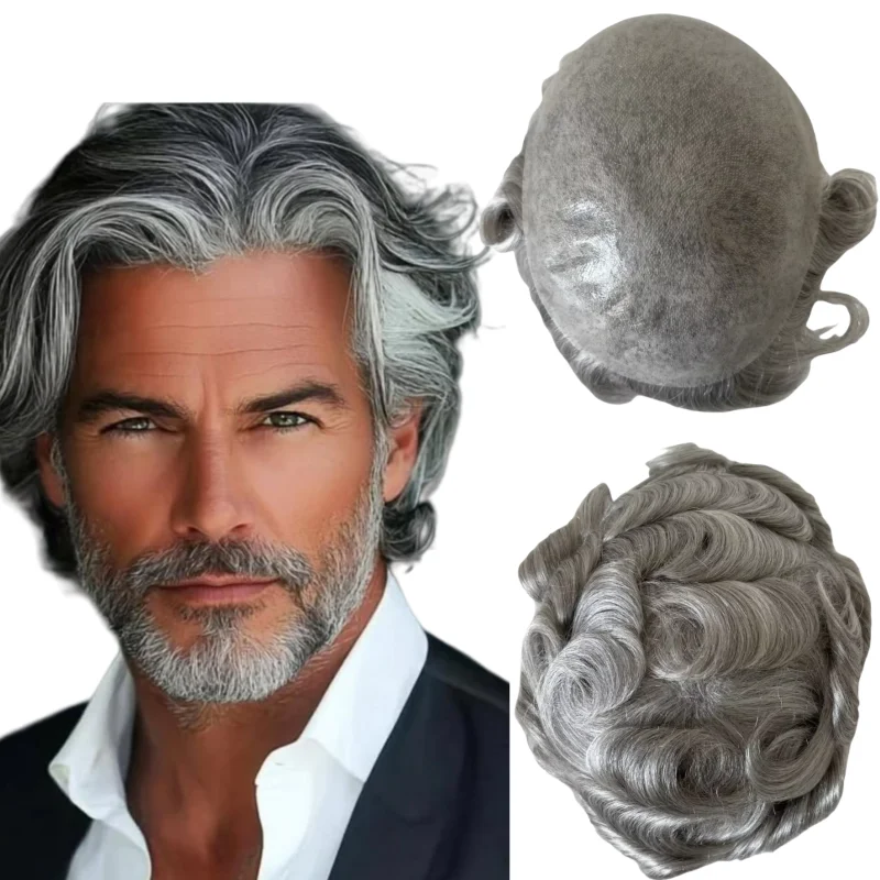 Indian Virgin Human Hair Systems 32mm Wave 1b80 White Human Hair Knots PU Toupees 8x10 Thin Skin Unit for Old Men
Indian Virgin Human Hair Systems 32mm Wave 1b80 White Human Hair Knots PU Toupees 8x10 Thin Skin Unit for Old Men