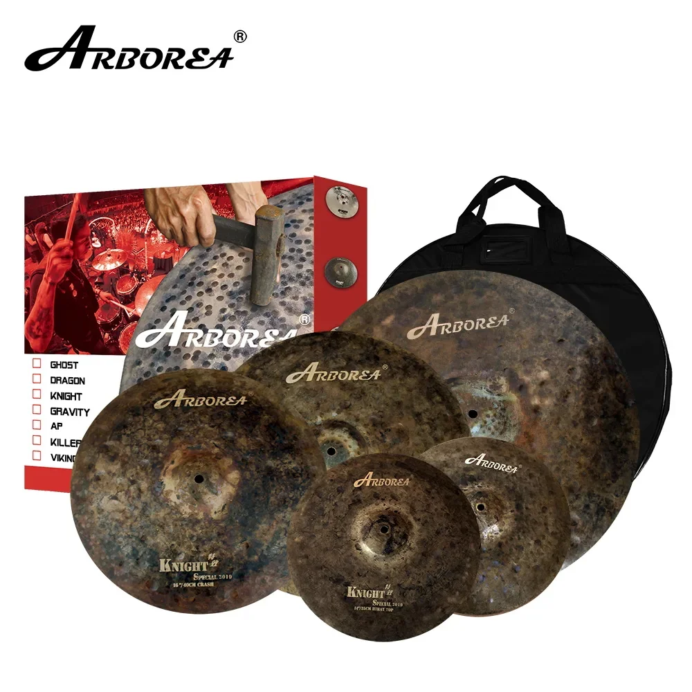 Arborea Knight Special Series Professional Performance B20 Material Cymbals Pack 14"/16"/18"/20" 5 Pcs 7kg Made In China
Arborea Knight Special Series Professional Performance B20 Material Cymbals Pack 14"/16"/18"/20" 5 Pcs 7kg Made In China