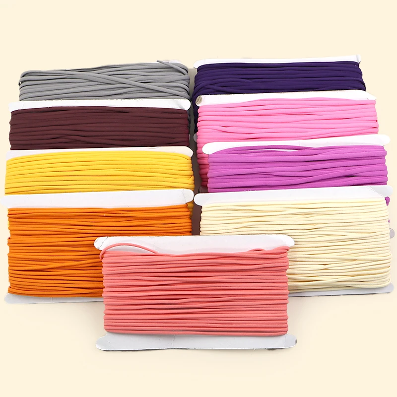 10-40M 3/5mm Colored Elastics Rope for Sewing Stretch Ropes Oil Core Hair Ring Elastic Laces Slippers Rubber Band Hat Ear Hanger
10-40M 3/5mm Colored Elastics Rope for Sewing Stretch Ropes Oil Core Hair Ring Elastic Laces Slippers Rubber Band Hat Ear Hanger