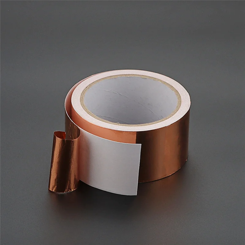 AB42-DIY Copper Foil Tape EMI Shielding Doubel Side Conductive Repair Adhesive Tape Self-Adhesive Repellent Tape
AB42-DIY Copper Foil Tape EMI Shielding Doubel Side Conductive Repair Adhesive Tape Self-Adhesive Repellent Tape