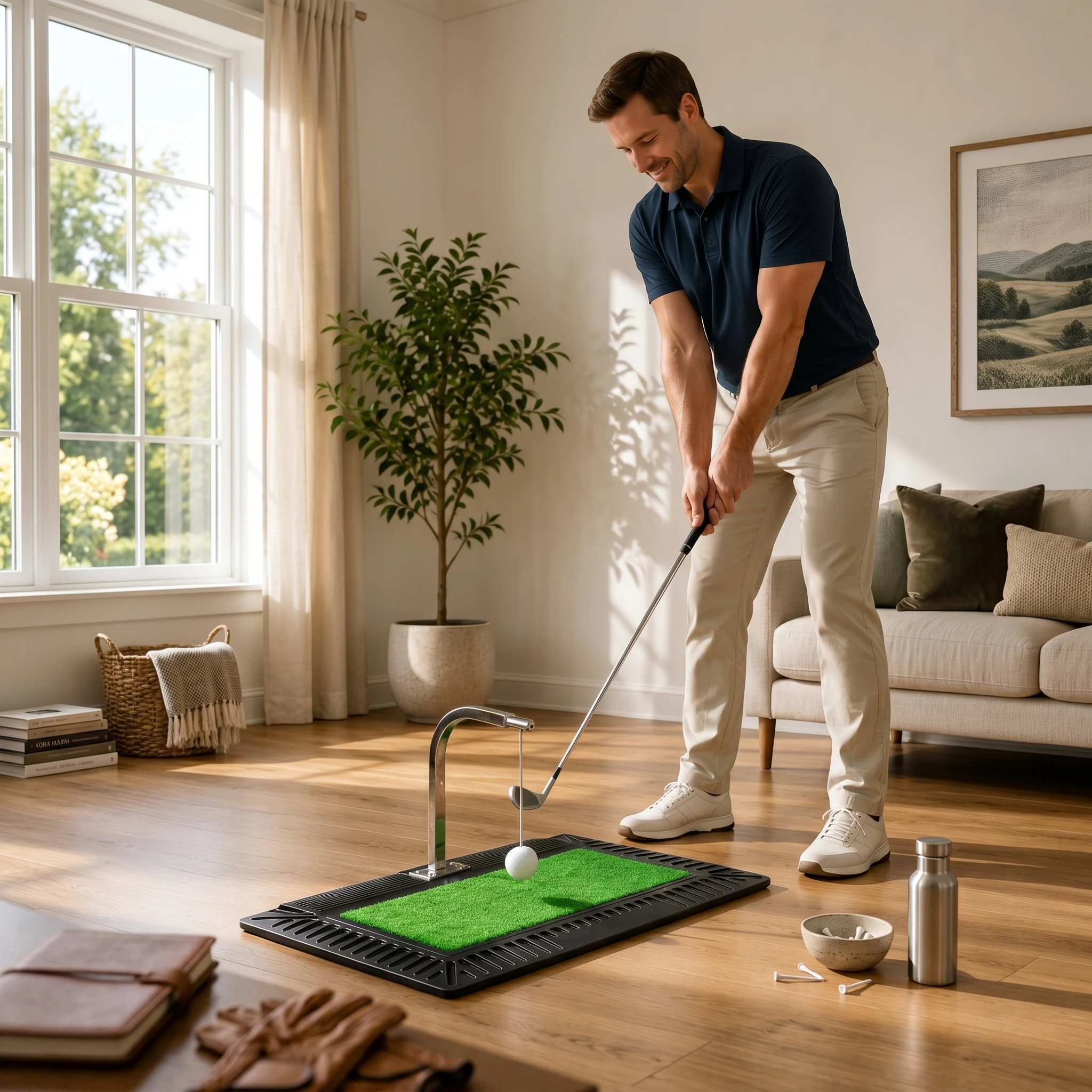 Rotating Golf Swing Practice Aid Non-Slip Base Golf Swing Training Aid Indoor Use Stable Design for Beginners
Rotating Golf Swing Practice Aid Non-Slip Base Golf Swing Training Aid Indoor Use Stable Design for Beginners