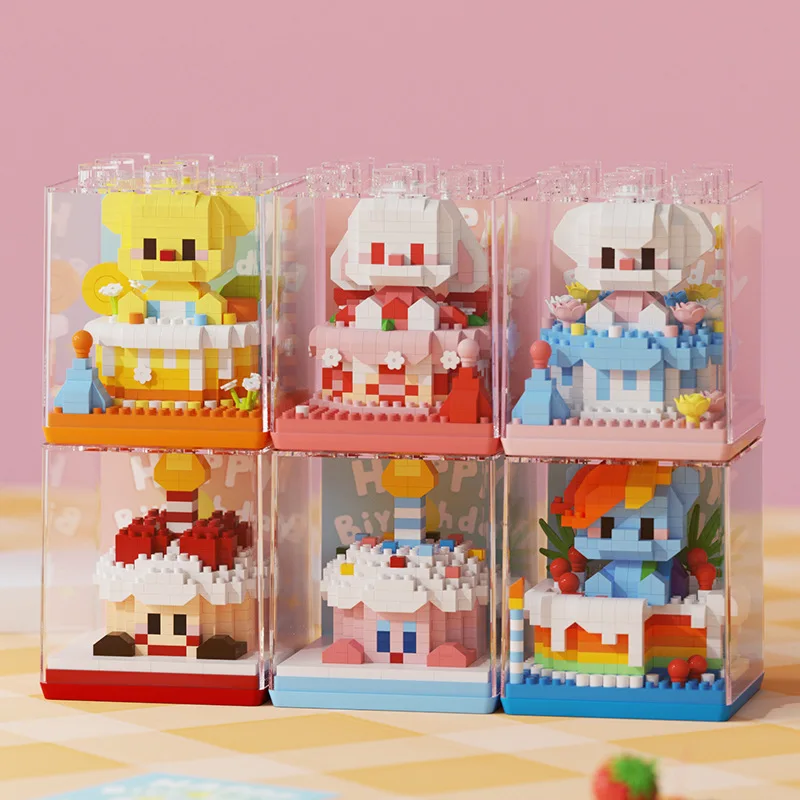 New product cake building blocks cute strawberry cake shaped small particles assembled toys with fun birthday surprise gift
New product cake building blocks cute strawberry cake shaped small particles assembled toys with fun birthday surprise gift