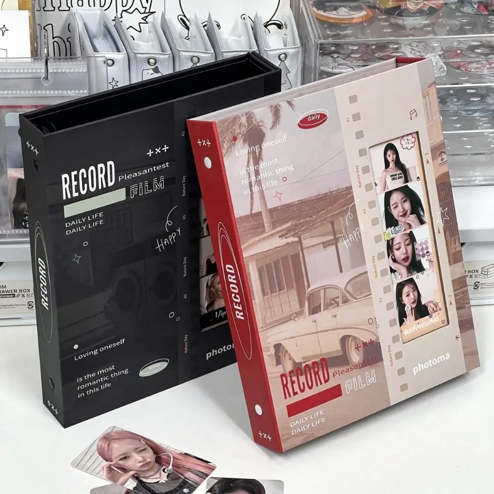 Папка для фотографий A5 Kpop в стиле ретро, книга с чёрным перечнем, чехол для фотоальбома с куполом в стиле ретро, магнитная атрибуция
Папка для фотографий A5 Kpop в стиле ретро, книга с чёрным перечнем, чехол для фотоальбома с куполом в стиле ретро, магнитная атрибуция