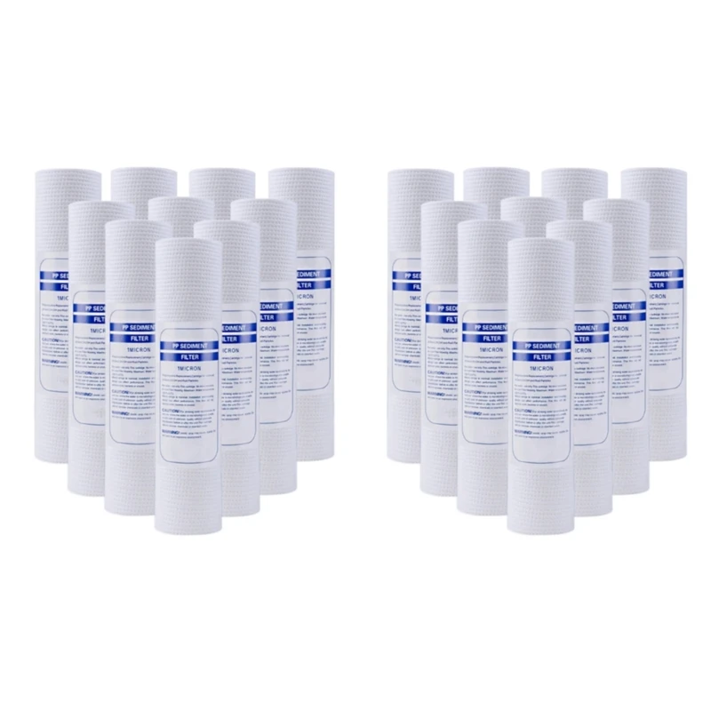 Set of 10 Sediment Water Filter Replacement Cartridge PP Cotton Filter Cartridge Polypropylene Material for Whole House 20CC
Set of 10 Sediment Water Filter Replacement Cartridge PP Cotton Filter Cartridge Polypropylene Material for Whole House 20CC