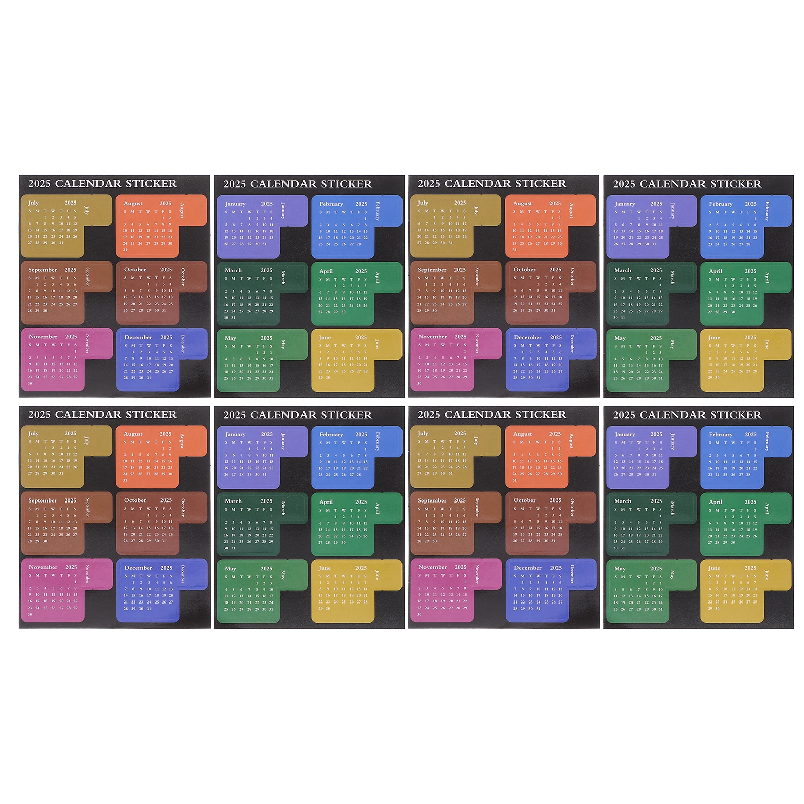 8 Pcs Book Tag Stickers Monthly Calendar 2025 Label Journal Planner Paper 2024-2025
8 Pcs Book Tag Stickers Monthly Calendar 2025 Label Journal Planner Paper 2024-2025