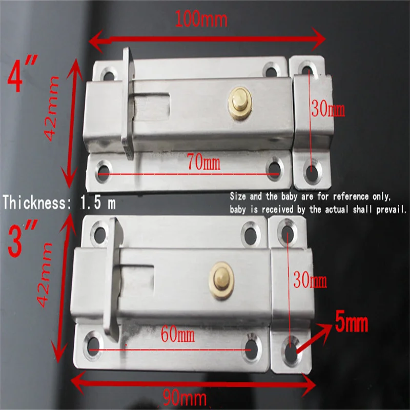 Stainless steel thickened automatic spring latch door lock buckle exposed wooden door latch bathroom push-pull anti-theft door b
Stainless steel thickened automatic spring latch door lock buckle exposed wooden door latch bathroom push-pull anti-theft door b