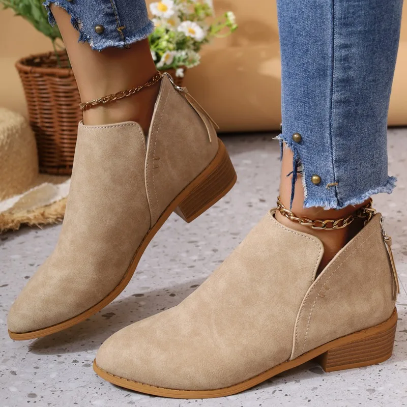 2024 New Ankle Boots for Women Fashion Winter Designer Shoes Round Toe Casual Retro Comfortable Boots Women Shoes for Women
2024 New Ankle Boots for Women Fashion Winter Designer Shoes Round Toe Casual Retro Comfortable Boots Women Shoes for Women