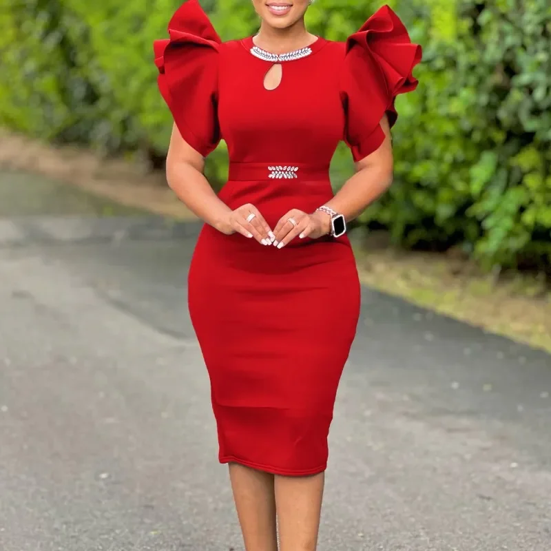 2025 Polyester African Party Evening Dresses for Women Summer Elegant African Short Sleeve Long Maxi Dress Gowns Africa Clothing
2025 Polyester African Party Evening Dresses for Women Summer Elegant African Short Sleeve Long Maxi Dress Gowns Africa Clothing