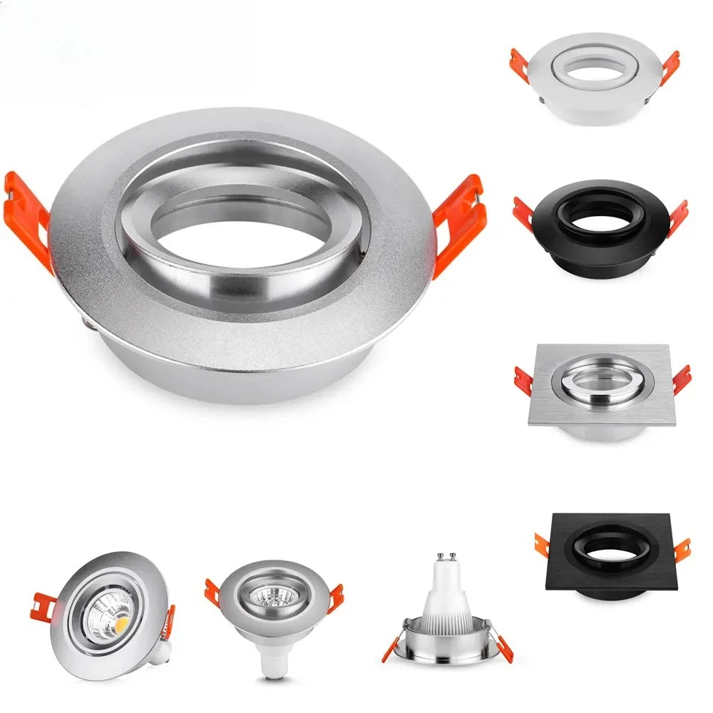 Round Square Recessed Spotlight GU10 MR16 Adjustable Spot Light Fixture LED Downlight Ceiling Spot Light Frame Indoor
Round Square Recessed Spotlight GU10 MR16 Adjustable Spot Light Fixture LED Downlight Ceiling Spot Light Frame Indoor