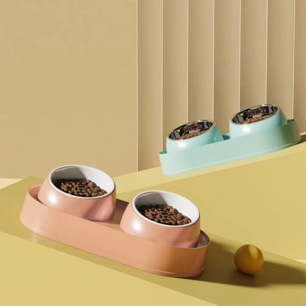 Slanted Mouth Pet Feeding Double Bowls Anti-Slip Portable Dog Food Basin Large Capacity Cute Cat Feeder Dispenser
Slanted Mouth Pet Feeding Double Bowls Anti-Slip Portable Dog Food Basin Large Capacity Cute Cat Feeder Dispenser