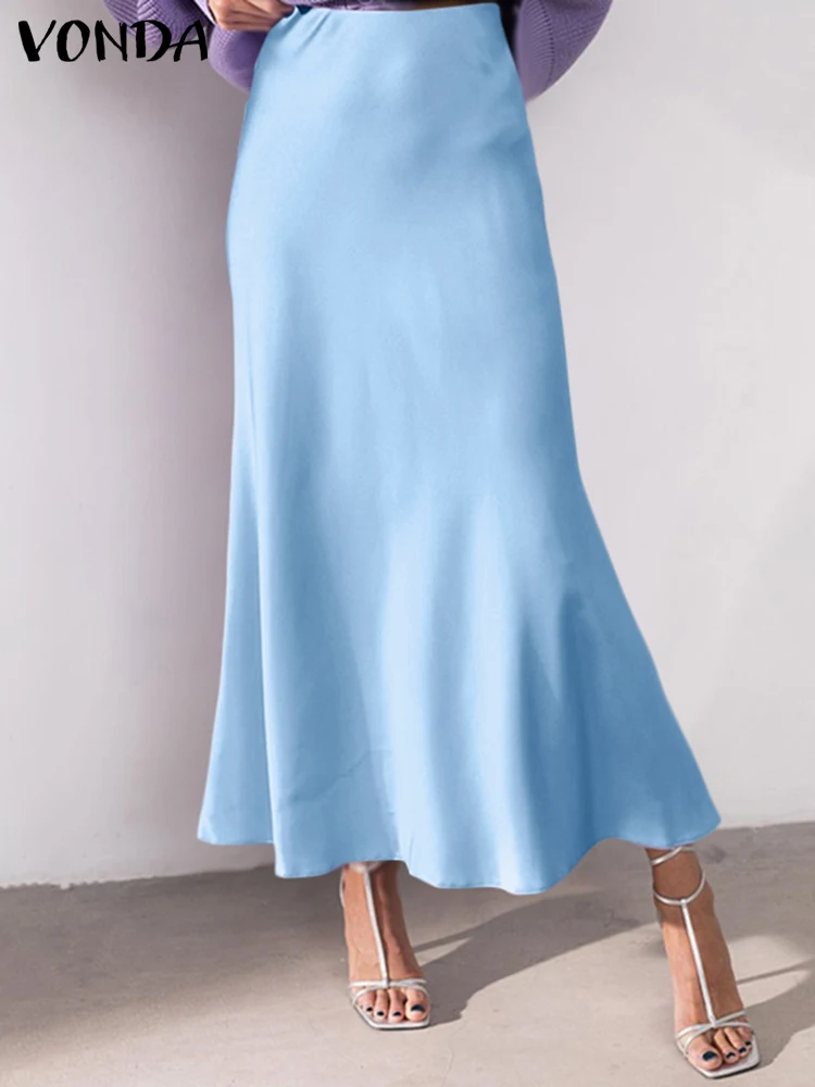 VONDA Elegant Satin Silk Skirts 2024 Fashion Summer Long Maxi Bottoms Women Solid Pleated Loose High Waist Ruffled Party Skirts
VONDA Elegant Satin Silk Skirts 2024 Fashion Summer Long Maxi Bottoms Women Solid Pleated Loose High Waist Ruffled Party Skirts